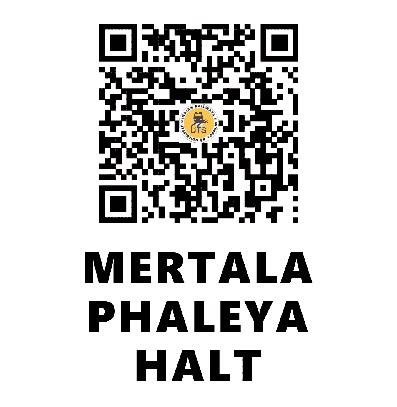 UTS QR Code for MERTALA PHALEYA HALT - MTFA - ER (WEST BENGAL)